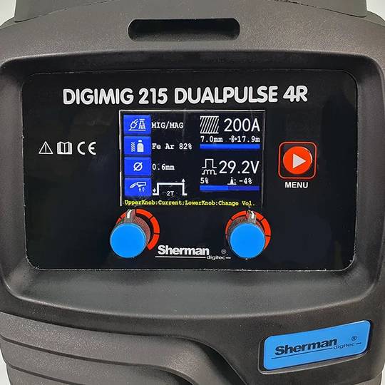 Sherman DIGIMIG 215 DUALPULSE 4R suvirinimo aparatas, 200A, 230V