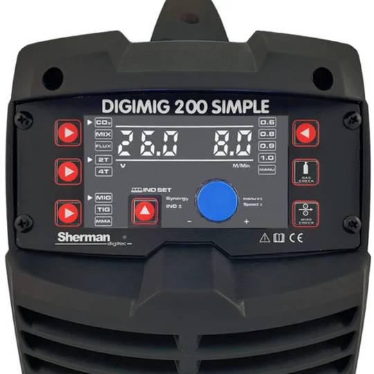 Sherman DIGIMIG 200 SIMPLE sinerginis suvirinimo aparatas, 200A, 230V