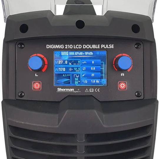 Sherman DIGIMIG 210 LCD DOUBLE PULSE sinerginis suvirinimo pusautomatis, 200A, 400V