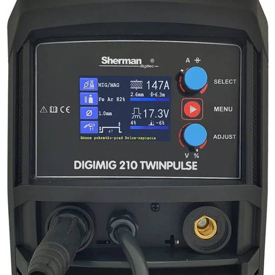 Sherman DIGIMIG 210 TWINPULSE sinerginis suvirinimo aparatas, 200A, 230V
