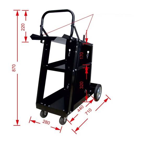 Sinerginis suvirinimo pusautomatis DIGIMIG 205 LCD SYNERGIC, 230V, 200A, komplekte suvirinimo skydelis V6b ir vežimėlis