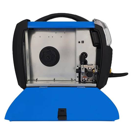 Sinerginis suvirinimo pusautomatis DIGIMIG 205 LCD SYNERGIC, 230V, 200A, komplekte suvirinimo skydelis V6b ir vežimėlis