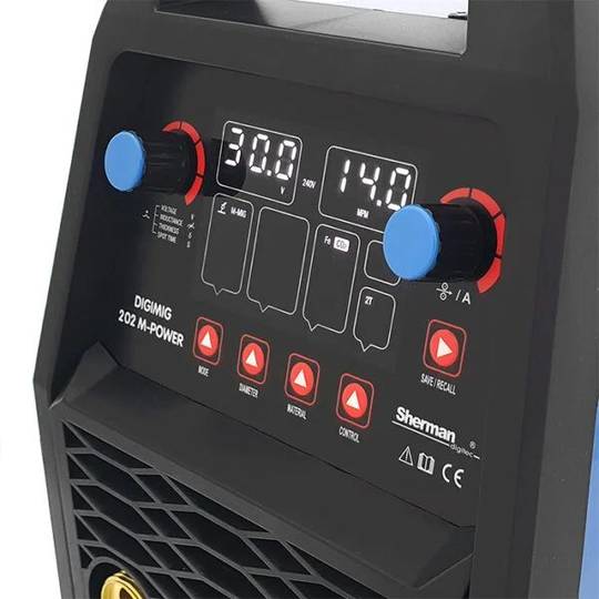 Sinerginis inverterinis suvirinimo aparatas Sherman DIGIMIG 202 M-POWER, 200A, 230V