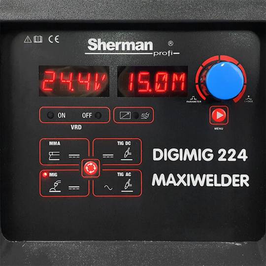 Suvirinimo pusautomatis Sherman DIGIMIG 224 MAXIWELDER, 200A, 230V