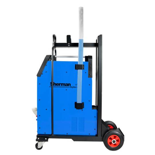 Sherman DIGITIG 325GD AC/DC MIX suvirinimo rinkinys, 315A, 400V – suvirinimo aparatas su įmontuotu aušintuvu ir vežimėliu komple