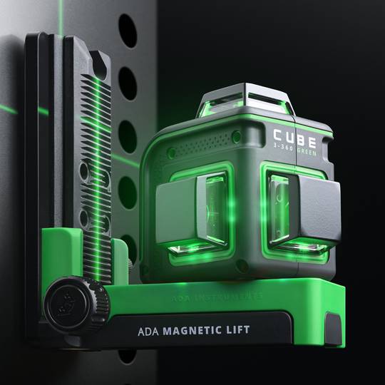 Lazerinis nivelyras ADA CUBE 3-360 GREEN Ultimate Edition