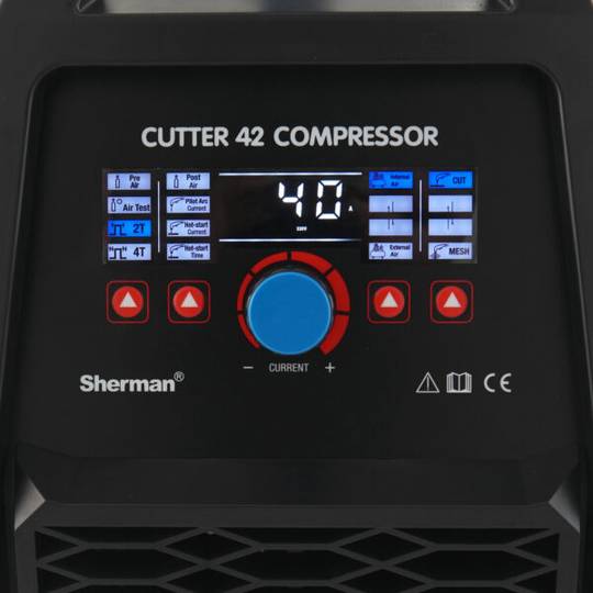 Sherman plazminio pjovimo aparatas CUTTER 42 COMPRESSOR, 40A, 230V, 20mm