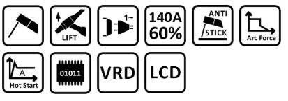 Sherman suvirinimo aparatas DIGIARC 140 LCD SPEEDY, 140A, 230V