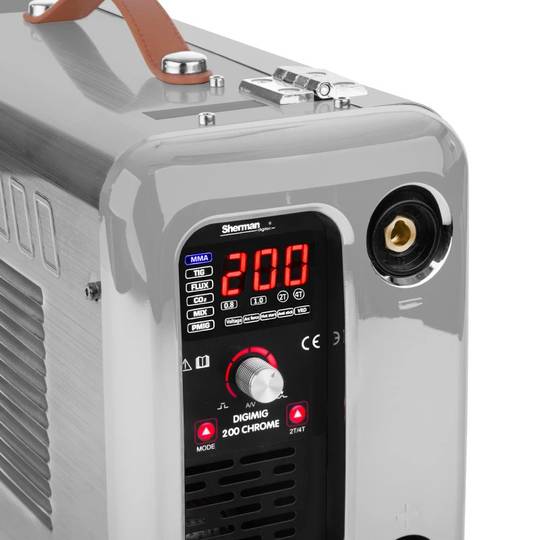 Sherman DIGIMIG 200 Chrome suvirinimo aparatas, MIG-MAG / MMA / TIG / Sinergija, 200A, 230V