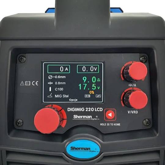 Suvirinimo pusautomatis Sherman DIGIMIG 220 LCD, 200A, 230V