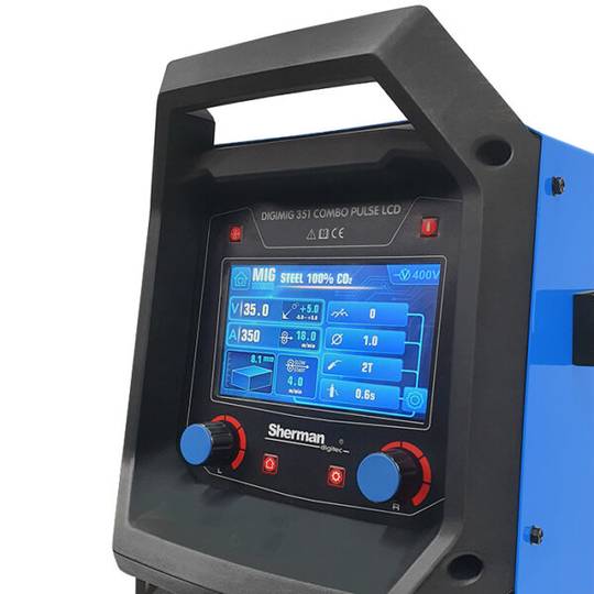 Sherman sinerginis suvirinimo aparatas DIGIMIG 351 COMBO PULSE LCD, 300A, 400V