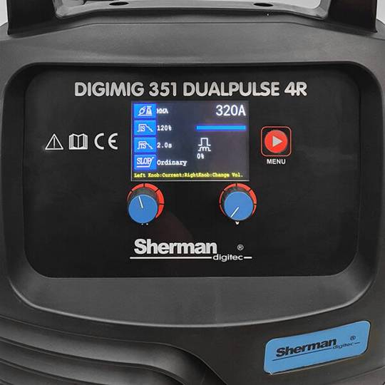 Sinerginis Sherman suvirinimo aparatas DIGIMIG 351 DUALPULSE 4R, 350A, 400V