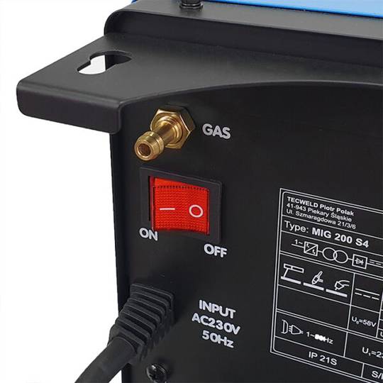 Sherman suvirinimo aparatas DUALMIG 210 S4 su ratukais ir lentyna balionui, 180A, 230V