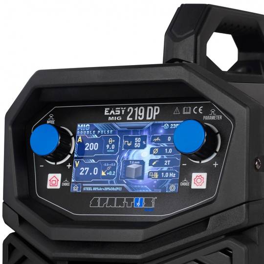 Spartus suvirinimo aparatas EasyMIG 219 DUAL PULSE, 200A, 230V
