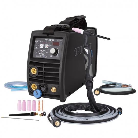 Spartus EasyTIG 205P DC suvirinimo aparatas, 200A, 230V, komplekte mini degiklis SPE 17 - 4m