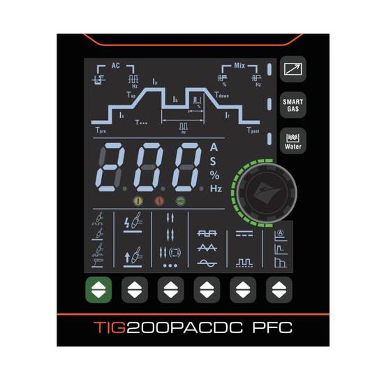 Suvirinimo aparatas JASIC EVO20 TIG200P AC DC PFC E2S22, 200A, 230V