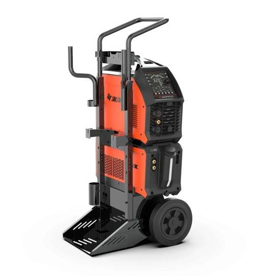JASIC EVO20 TIG 320P AC/DC E2S32 suvirinimo aparatas komplekte su aušintuvu ir vežimėliu, 320A, 400V