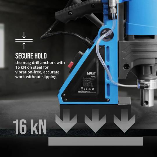 MSW-CH-35SO magnetinis gręžtuvas, 1600W, 830 aps./min., maksimalus gręžimo skersmuo 13/35 mm