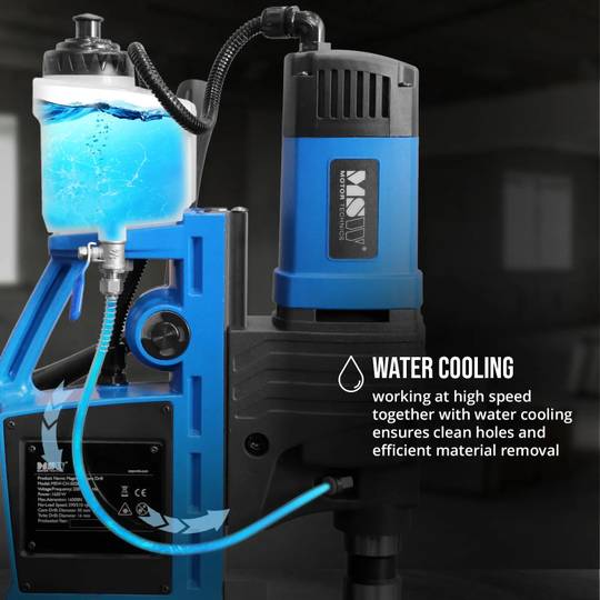 MSW-CH-502OL magnetinis gręžtuvas, 1650W, 290/510 aps./min., maksimalus gręžimo skersmuo 16/50 mm