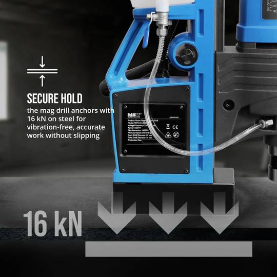 MSW-CH-502OL magnetinis gręžtuvas, 1650W, 290/510 aps./min., maksimalus gręžimo skersmuo 16/50 mm