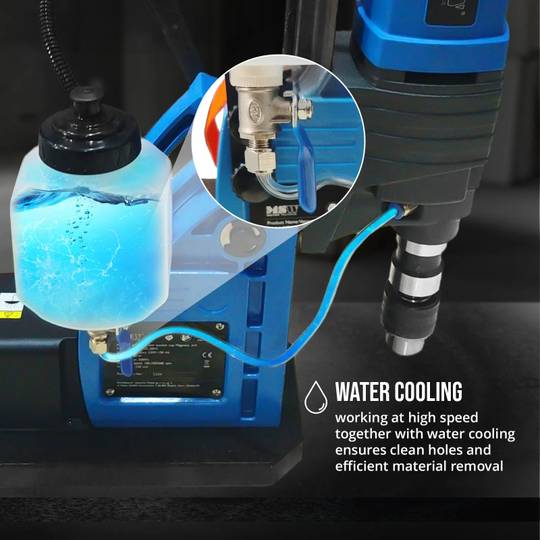 MSW-NNO-20V2 magnetinis gręžtuvas, 1650W, 560 aps./min., maksimalus gręžimo skersmuo 50 mm