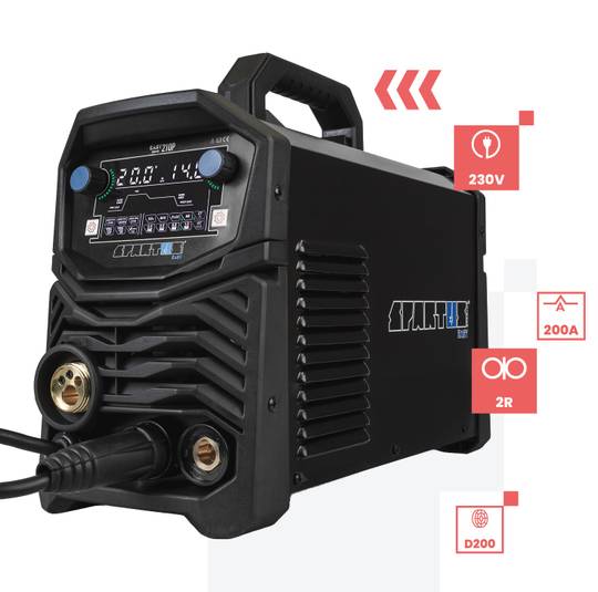 Spartus suvirinimo aparatas EasyMIG 210 Pulse, 200A, 230V