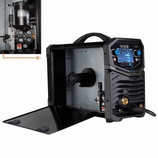 Suvirinimo pusautomatis Spartus EasyMIG 227 DUAL PULSE, 220A, 230V