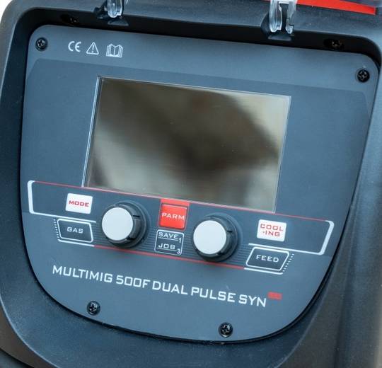 WTL suvirinimo pusautomatis MULTIMIG 500F LCD DOUBLE PULSE Synergic SET MIG, 500A, 400V, aušinamas vandeniu