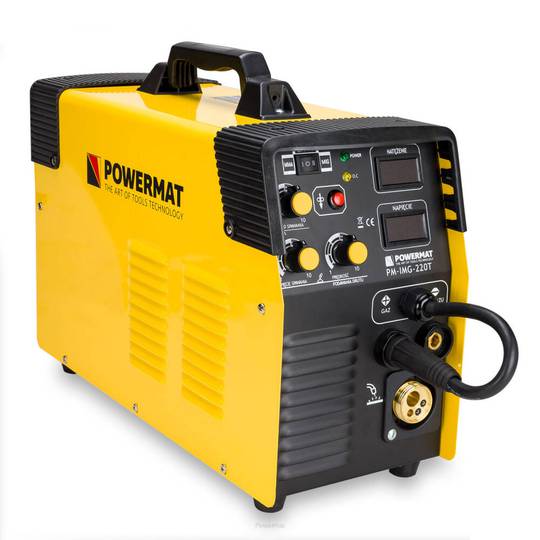 Powermat suvirinimo pusautomatis PM-IMG-220T, 220A, 230V, MIG/MAG/TIG/MMA