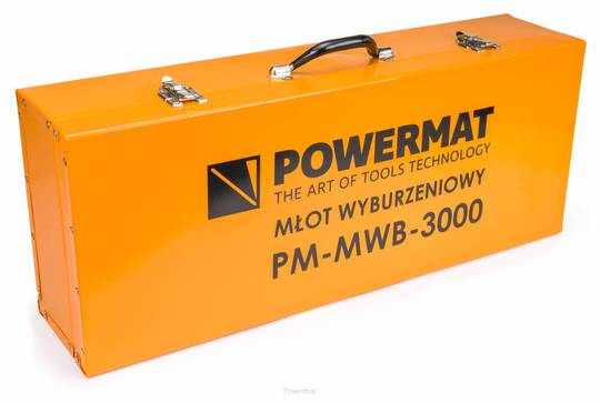 Powermat atskėlimo plaktukas PM-MWB-3000, SDS-HEX, 3000W, 45J