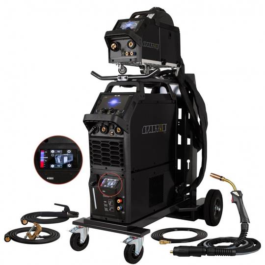 Suvirinimo pusautomatis Spartus ProMIG 5000, 500A, 400V [maitinimo šaltinis, aušintuvas, vielos tiektuvas, sujungimo kabelis, ve