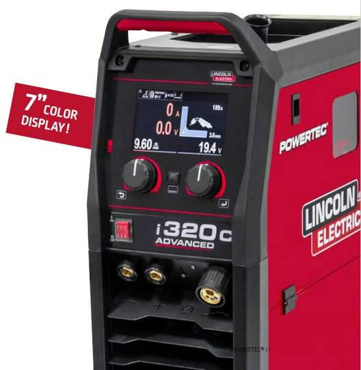 Suvirinimo pusautomatis Lincoln Electric Powertec i320C Advanced (su MIG degikliu komplekte)