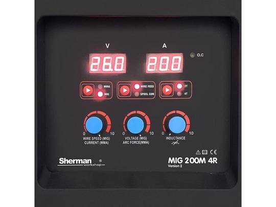 Sherman MIG 200M 4R suvirinimo pusautomatis, 200A, 230V