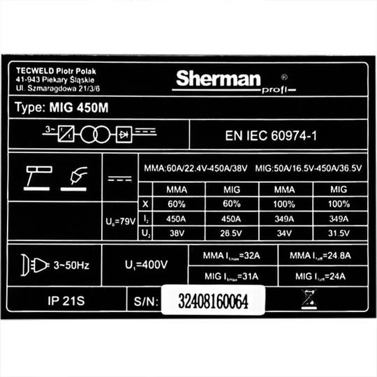 Suvirinimo pusautomatis, MIG 450M/4R, 450A, 400V