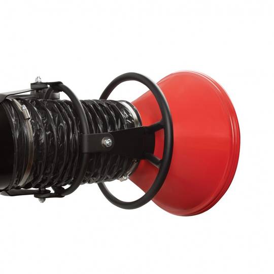 Spartus dūmų nutraukimo rankovė Vortex 160 - 3m, kabantis modelis