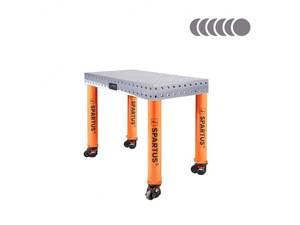 Suvirinimo stalas Spartus Hermes 3D, Ø16, 1000x500x100mm, 4 kojos su ratukais