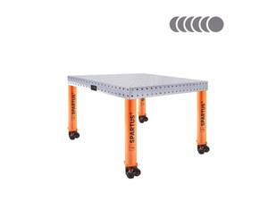 Suvirinimo stalas Spartus Hermes 3D, Ø16, 1000x1000x100mm, 4 kojos su ratukais