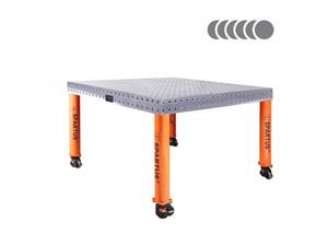 Suvirinimo stalas Spartus Hermes 3D, Ø16, 1200x1200x100mm, 4 kojos su ratukais