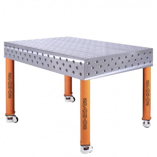 Suvirinimo stalas Spartus FERROS 3D, 1500 x 1000 x 200 mm, 4 kojos su ratukais