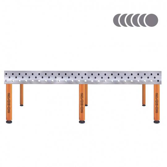 Spartus suvirinimo stalas HERMES 3D 2400 x 1200 x 200, 6 kojos
