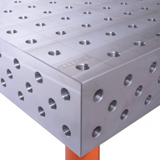Suvirinimo stalas Spartus HERMES 3D, 2400 x 1200 x 200 mm, 6 kojos su ratukais