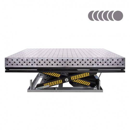 Suvirinimo stalas Spartus HERMES 3D, 3000 x 15 (ant elektrohidraulinio keltuvo)