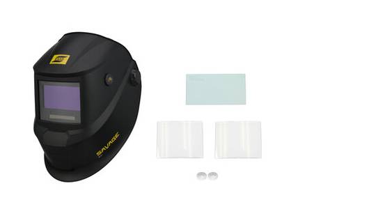 Esab SAVAGE A41 8-13 suvirinimo šalmas, juodos spalvos