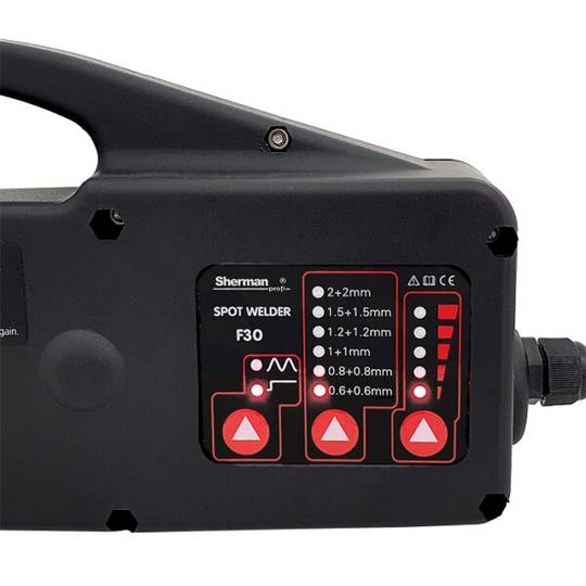 Sherman dvipusis taškinio suvirinimo aparatas lakštiniam metalui Spot Welder F30 AC 400V, 9000A