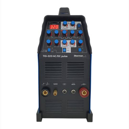 Sherman suvirinimo aparatas TIG 320 AC/DC Pulse su aušintuvu WS-7,5LT ir platforminiu vežimėliu, 320A, 400V