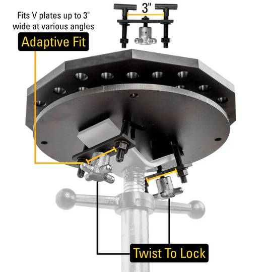 Mobilus trikojis suvirinimo stovas Scout 350mm | 16 mm sistema