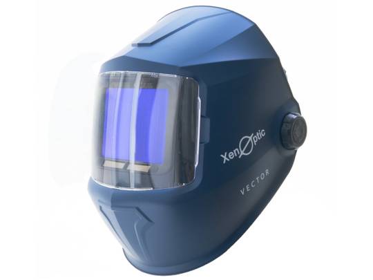 Suvirinimo kaukė su True Color XenOptic VECTOR, su plačiu matymo lauku ir Auto Shade technologija, komplekte papildomos apsaugos