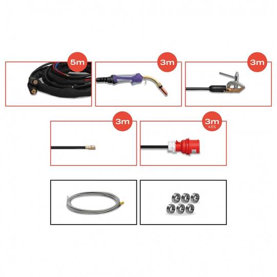 Suvirinimo aparatas Spartus XPro MIG 500 DUAL PULSE, 500A, 400V, komplekte aušintuvas, vielos padavimo įrenginys ir vežimėlis