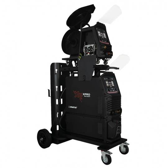 Suvirinimo aparatas Spartus XPro MIG 500 DUAL PULSE, 500A, 400V, komplekte aušintuvas, vielos padavimo įrenginys ir vežimėlis