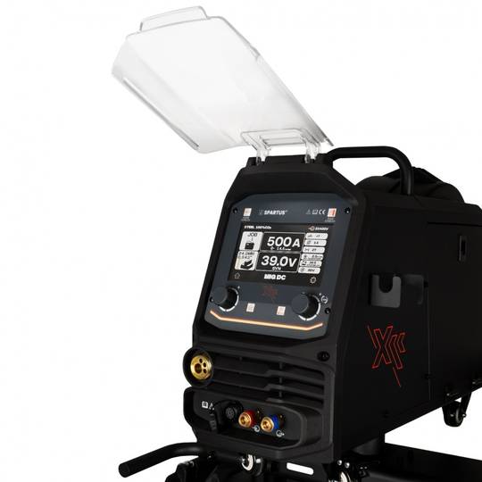 Suvirinimo aparatas Spartus XPro MIG 500 DUAL PULSE, 500A, 400V, komplekte aušintuvas, vielos padavimo įrenginys ir vežimėlis